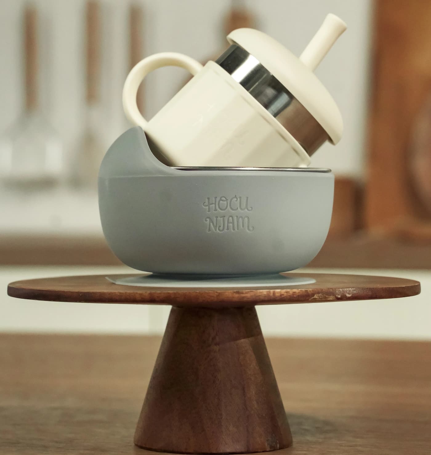 Hocu Njam stainless steel bowl — detail