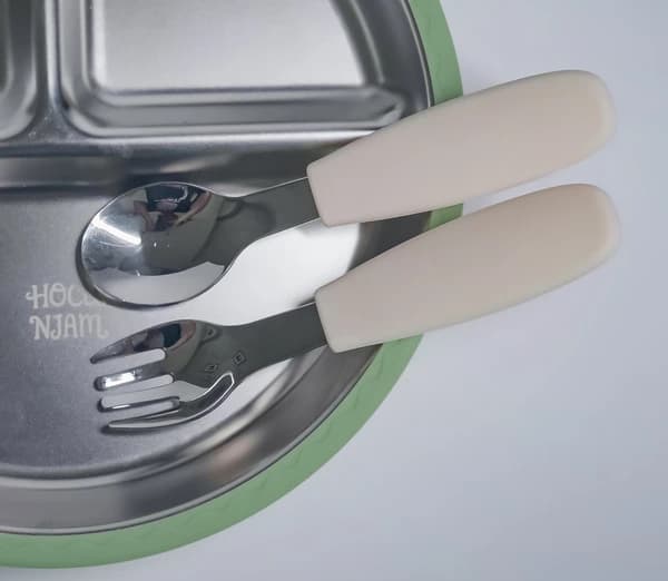Large cutlery — Hocu Njam safe stainless steel kids tableware